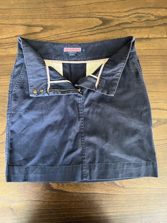 Vineyard Vines Dresses & Skirts - Vineyard Vines Classic Navy Cotton Blend Mini Skirt - 0